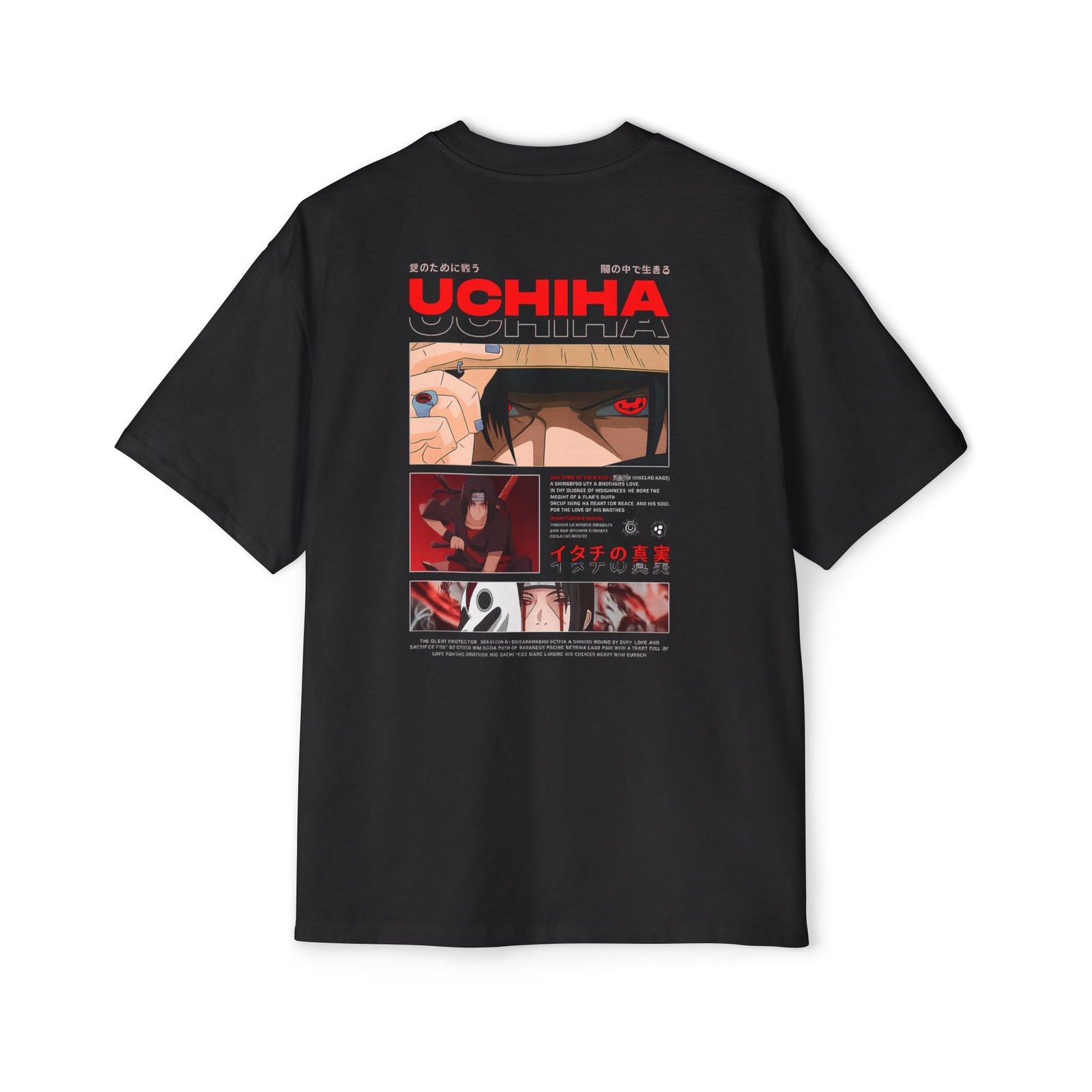 Blackout Anime Oversized Tee — Dapper Karachi streetwear alternate view