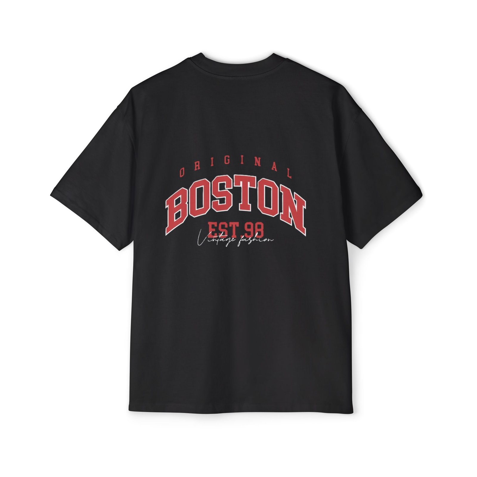 Blackout Boston Oversized Tee — Dapper Karachi streetwear alternate view