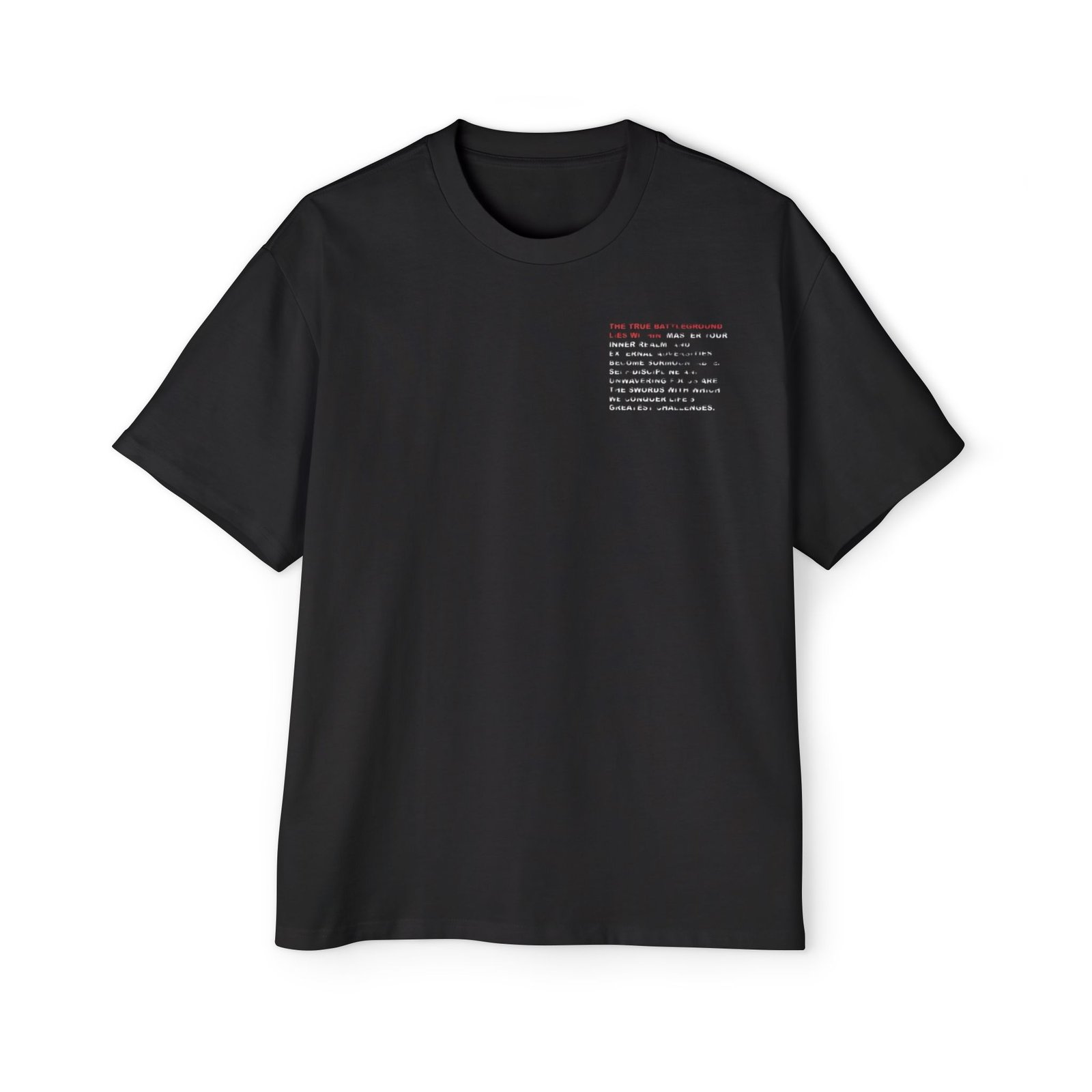 Blackout Conquer Oversized Tee — Dapper Karachi streetwear