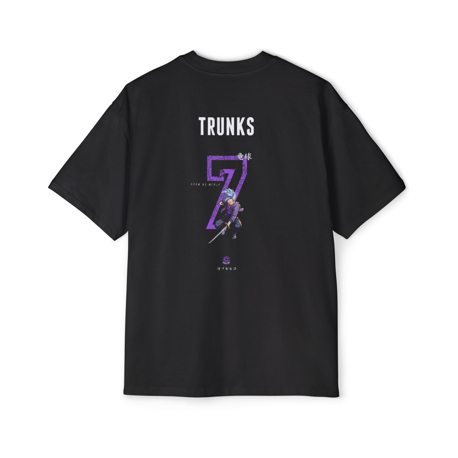 Blackout Trunks Oversized Tee — Dapper Karachi streetwear alternate view