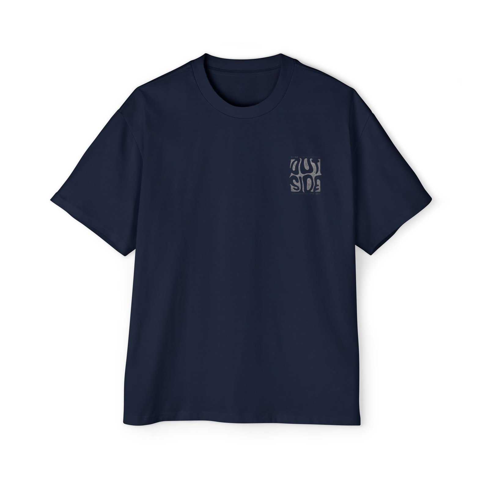 Navy Blue Oversized Tee — Dapper Karachi streetwear