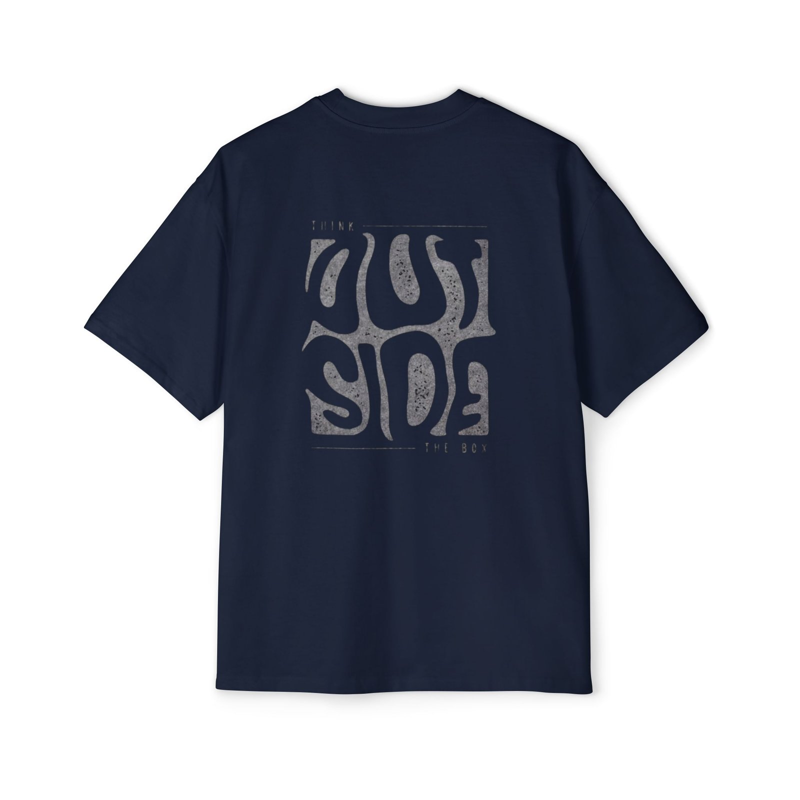 Navy Blue Oversized Tee — Dapper Karachi streetwear alternate view